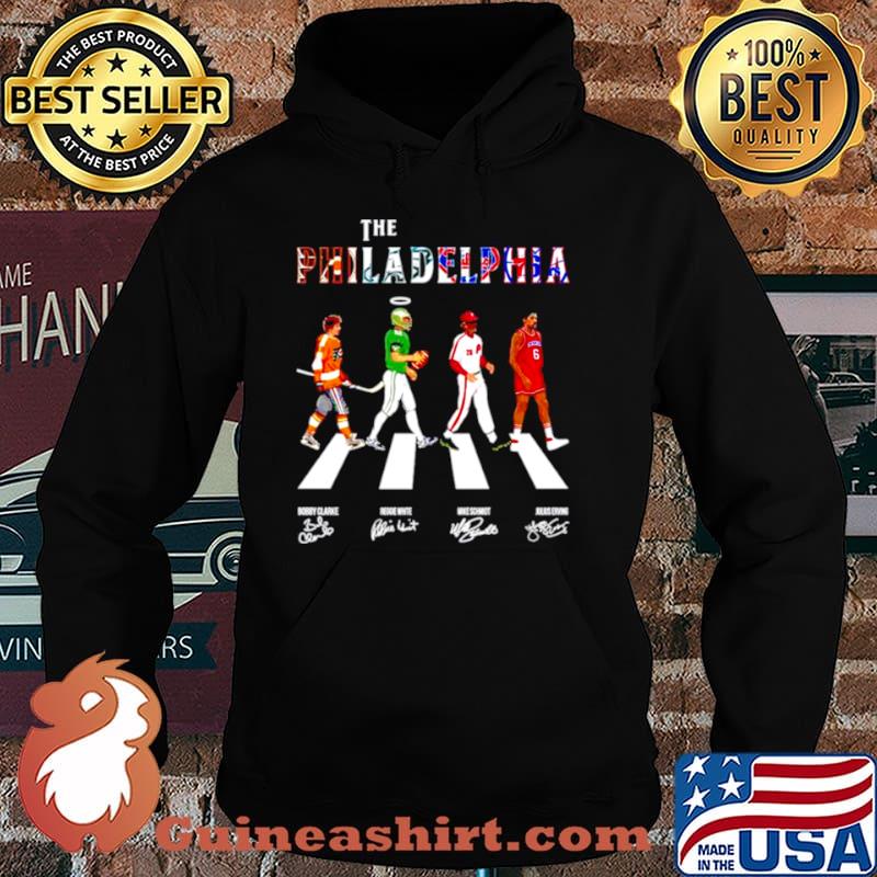 The philadelphia teams sport abbey road signatures Hoodie