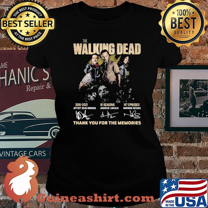 The Walking Dead 2010 2021 Thank You For The Memories Shirt Laides tee