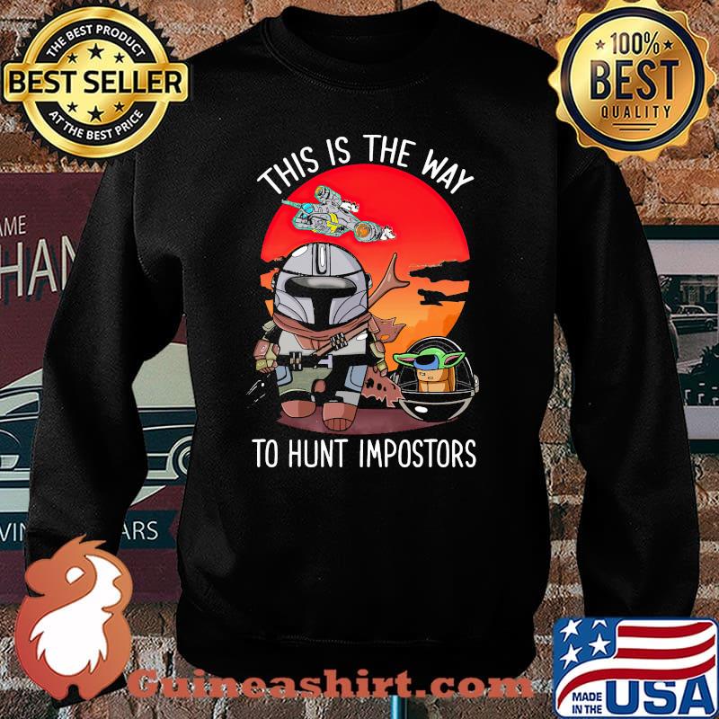 This Is The Way To Hunt Impostors Yoda Star Wars Sunset Shirt Sweater