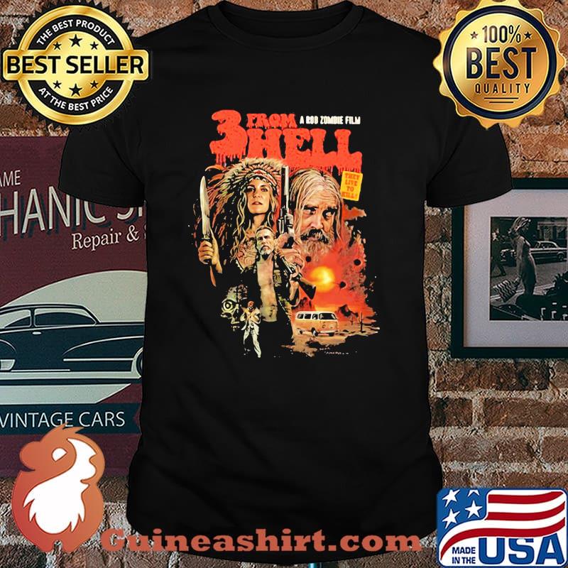 Three From A Rob Zombie Film Hell Devil’s Rejects Shirt