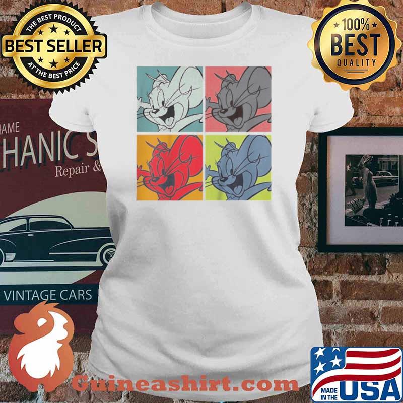 Tom And Jerry Pop Art Box Up Shirt Ladies tee