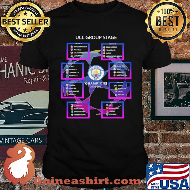 UCL Group Stage Manchester City Champions 2020 2021 Shirt