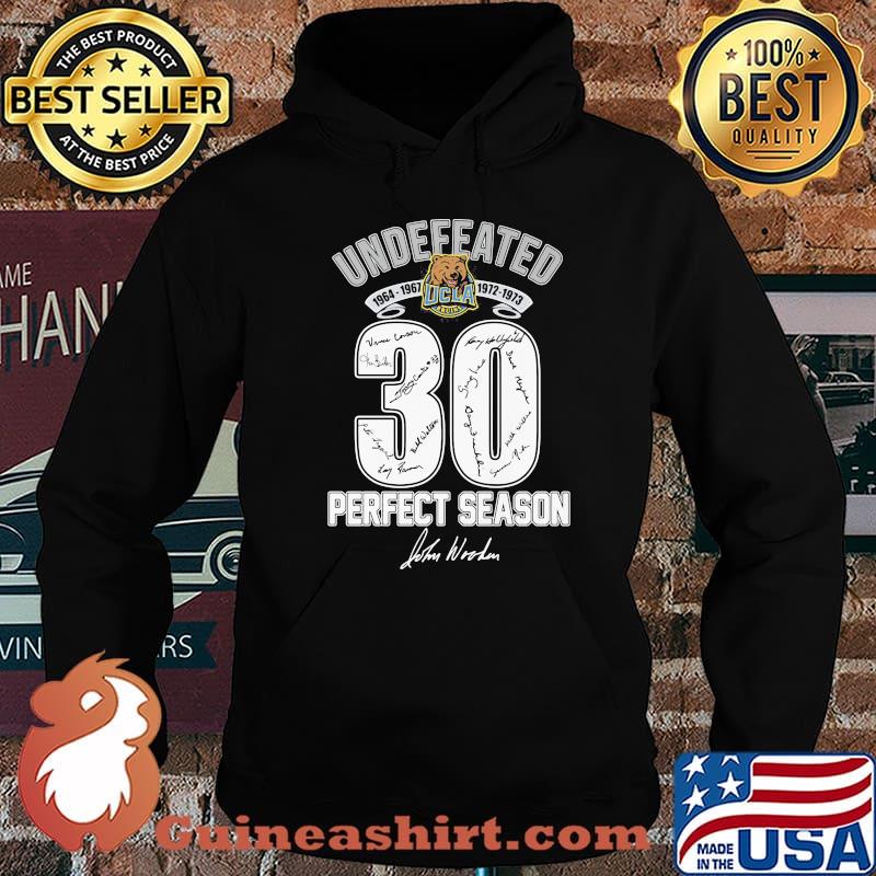 Undefeated Bruins 1973 Perfect Season John Wooden Signature Shirt Hoodie