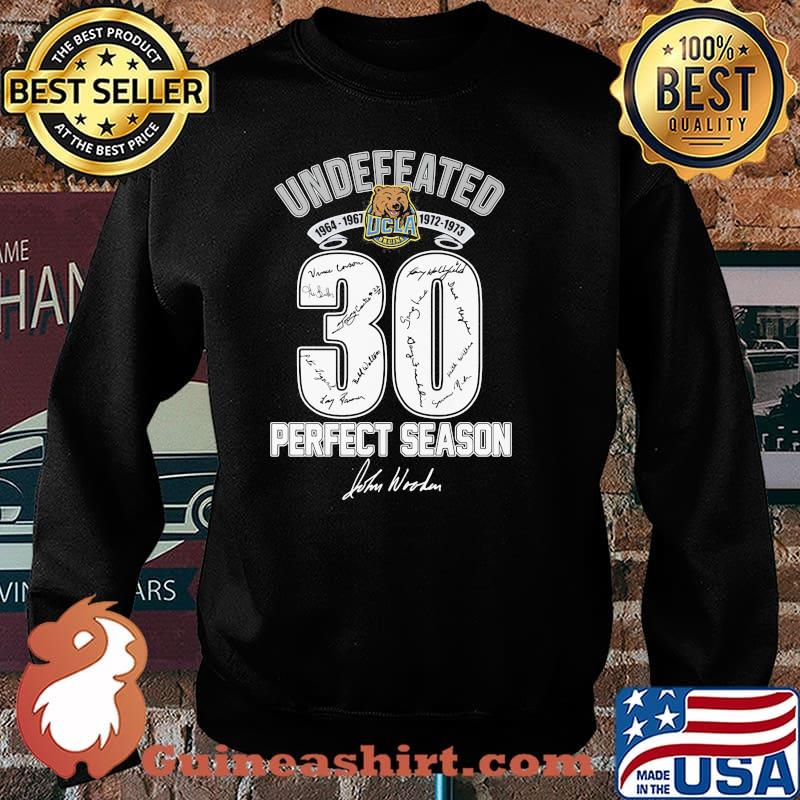 Undefeated Bruins 1973 Perfect Season John Wooden Signature Shirt Sweater