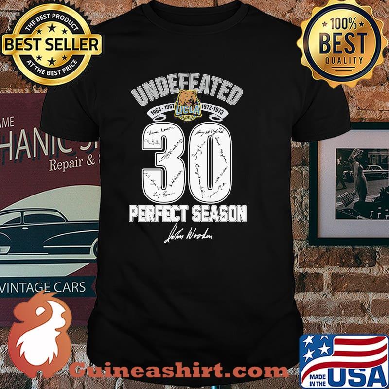 Undefeated Bruins 1973 Perfect Season John Wooden Signature Shirt