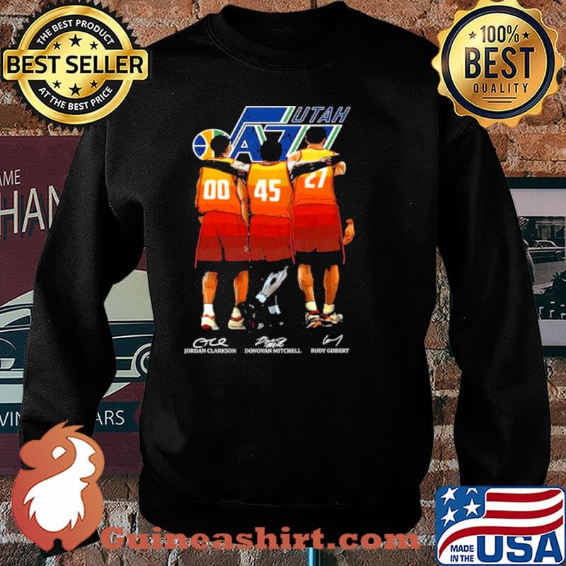 Utah Jazz Jordan Clarkson Donovan Mitchell And Rudy Gobert Signature Shirt Sweater