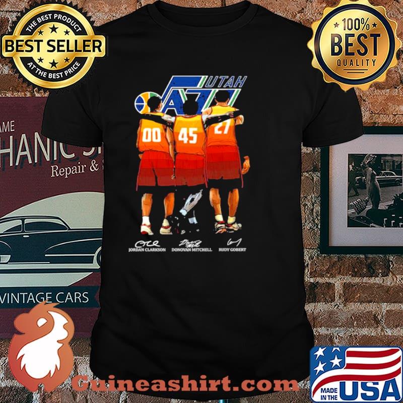 Utah Jazz Jordan Clarkson Donovan Mitchell And Rudy Gobert Signature Shirt