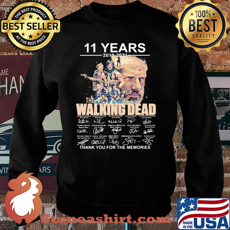 11 Years 2010 2021 The Walking Dead Thank You For The Memories Signature Shirt Sweater