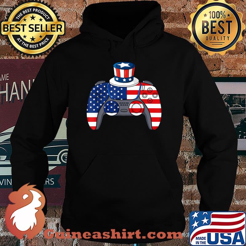 Video Game 4th Of July Gaming American Flag Shirt Hoodie