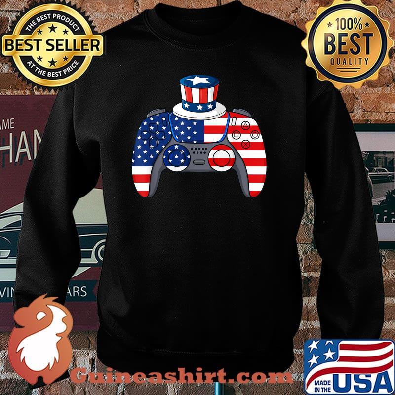 Video Game 4th Of July Gaming American Flag Shirt Sweater