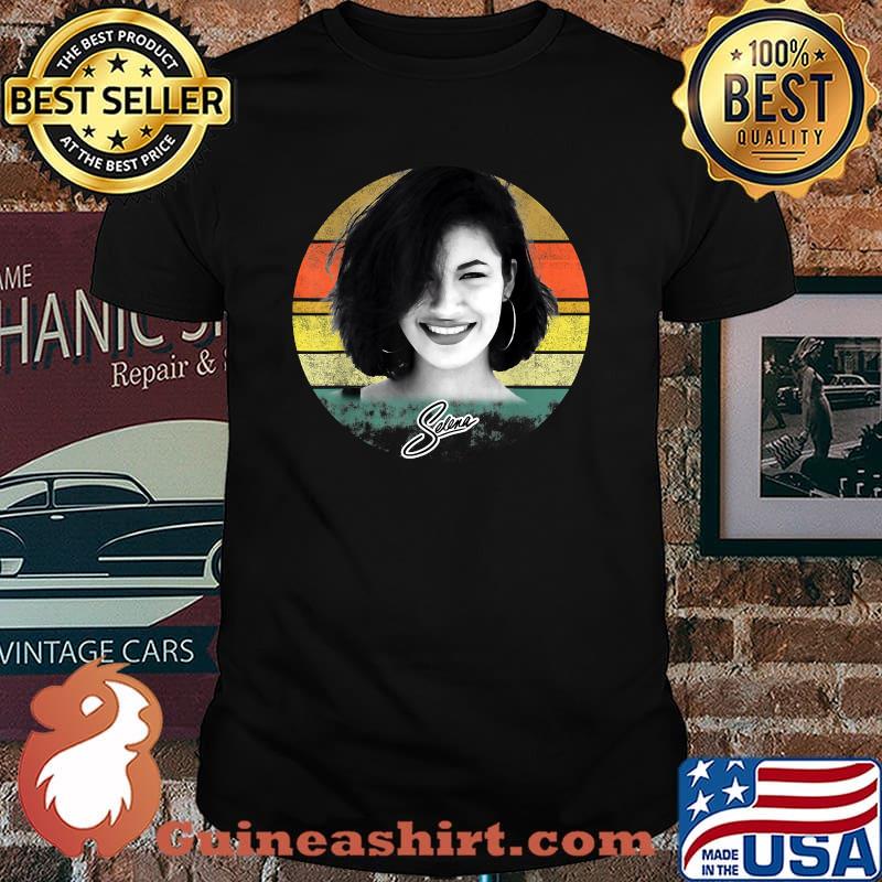 Vintage Sunset Selenas Quintanilla Love Signature Shirt
