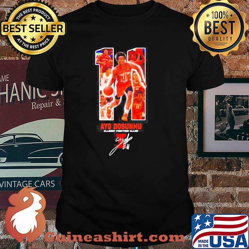 11 Ayo Dosunmu Of Illinois Signature Shirt