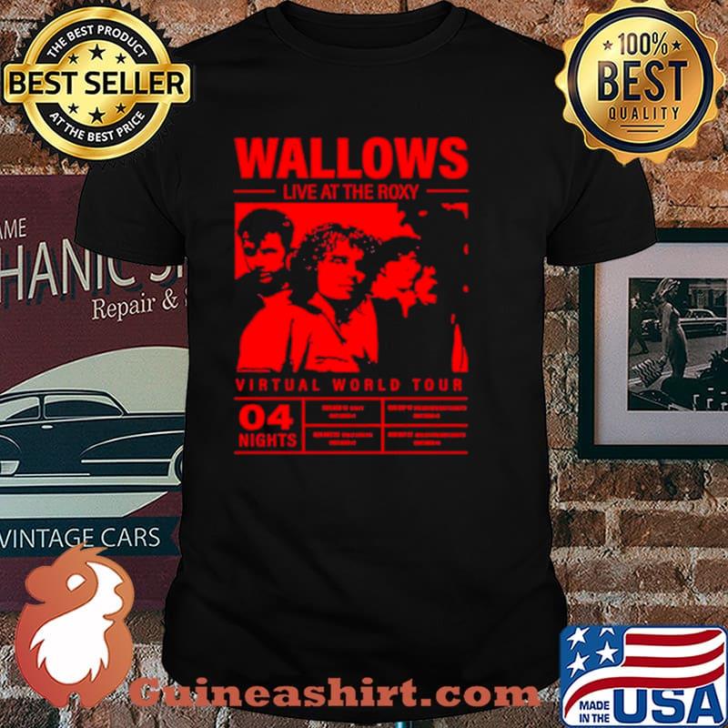 Wallows live at the roxy virtual world tour shirt