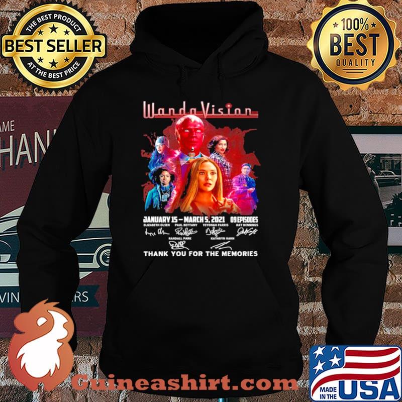 Wanda Vision January 15 March 5 2021 09 Episodes Signatures Thank You For The Memories Shirt Hoodie
