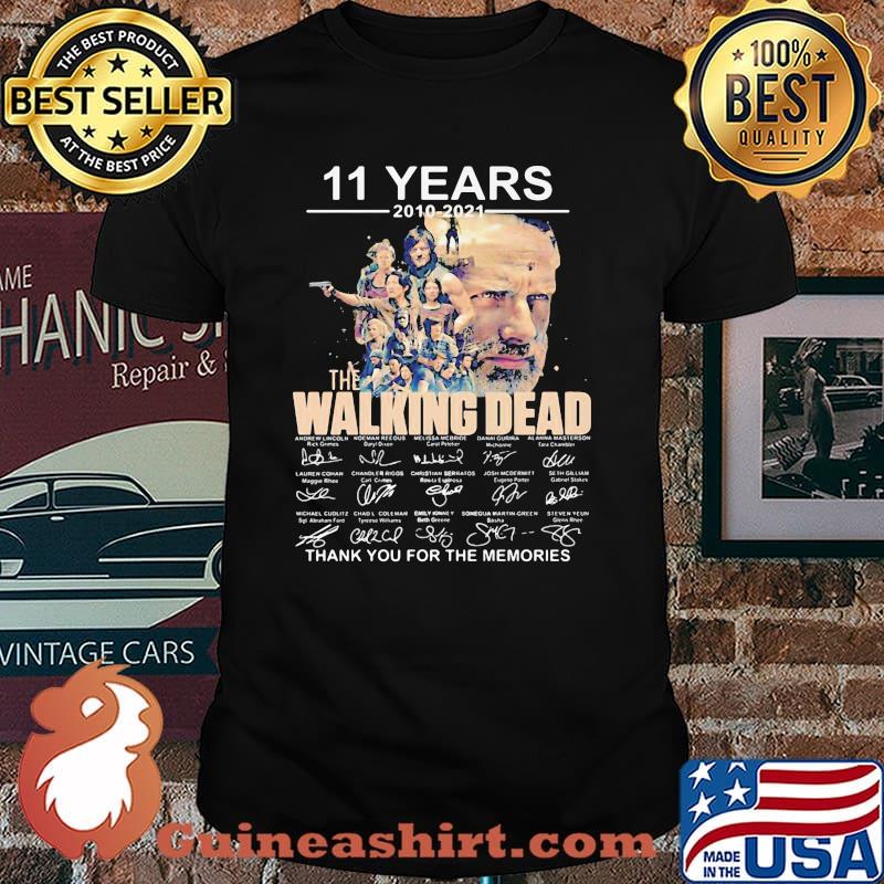 11 Years 2010 2021 The Walking Dead Thank You For The Memories Signature Shirt
