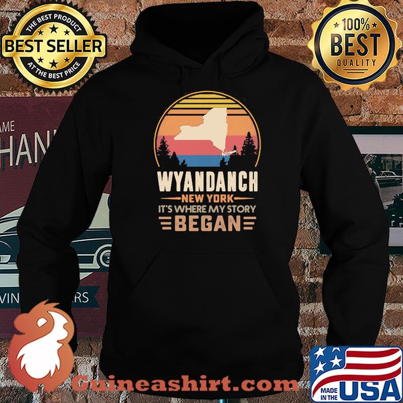 Wyandanch New York It's Where My Story Began Vintage Shirt Hoodie