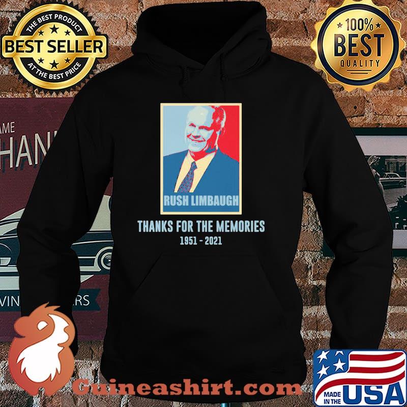Rush Limbaugh Thanks For The Memories 1951 2021 Shirt Hoodie