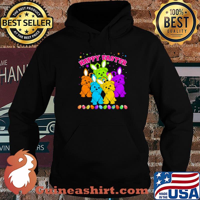 Yorkshire Terriers happy easter Bunny Hoodie