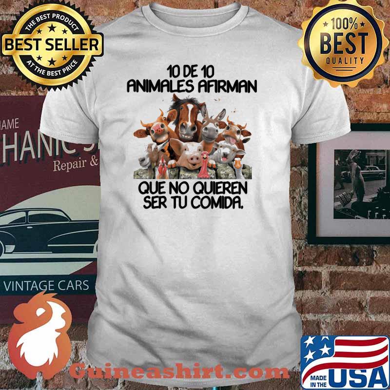 10 de 10 Animales Afirman Que No Quieren Ser To Comida Cow Pig Sheep Shirt