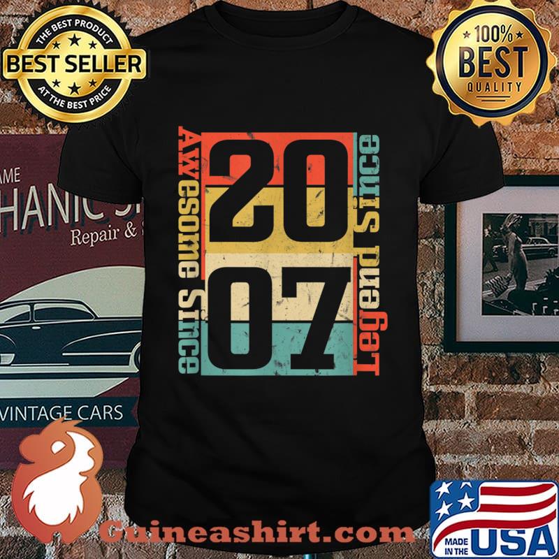 13th Birthday. Awesome Since 2007 Funny Gift Idea Shirt