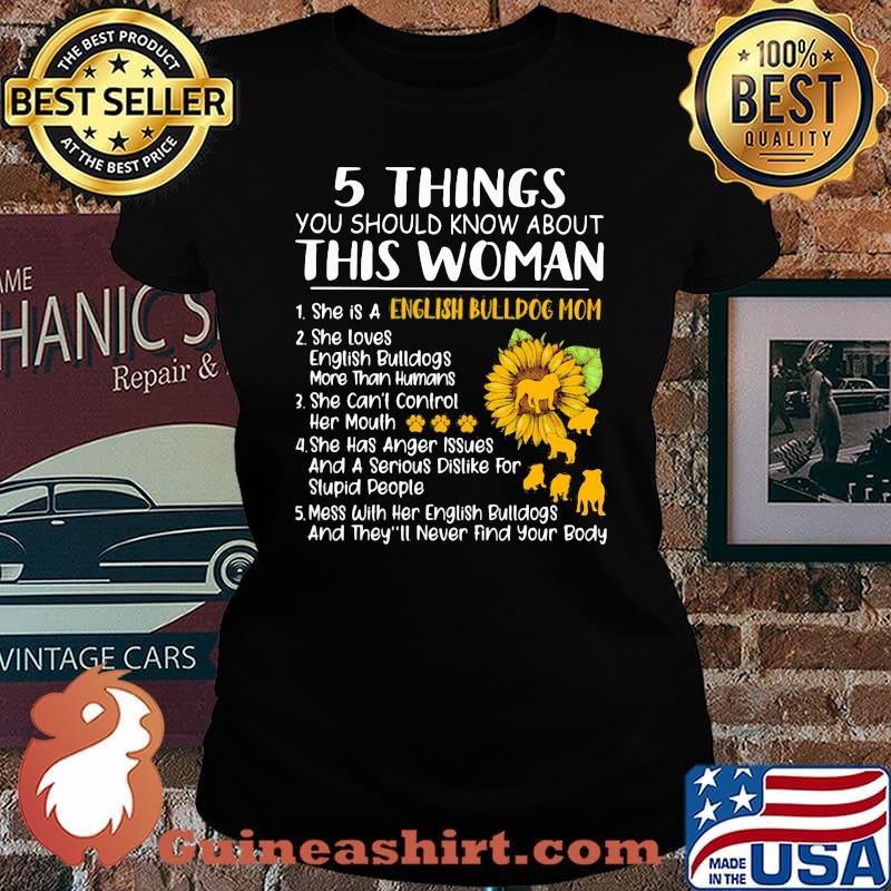 5 Things You Should Know About This Woman Boxer Mom Dog And Sunflower Shirt Laides tee