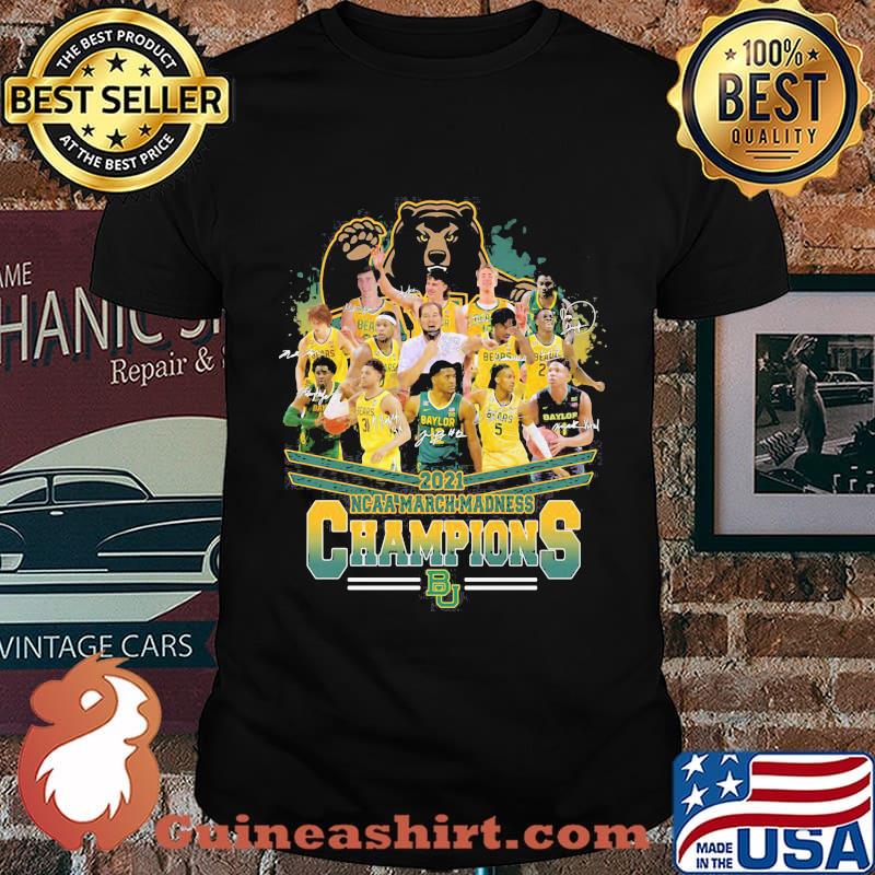 2021 Ncaa March Madness Champions Bears Signature Shirt