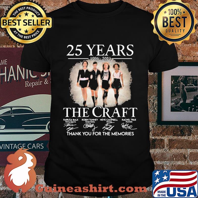 25 Years 1996 2021 The Craft Thank You For The Memories Signature Shirt