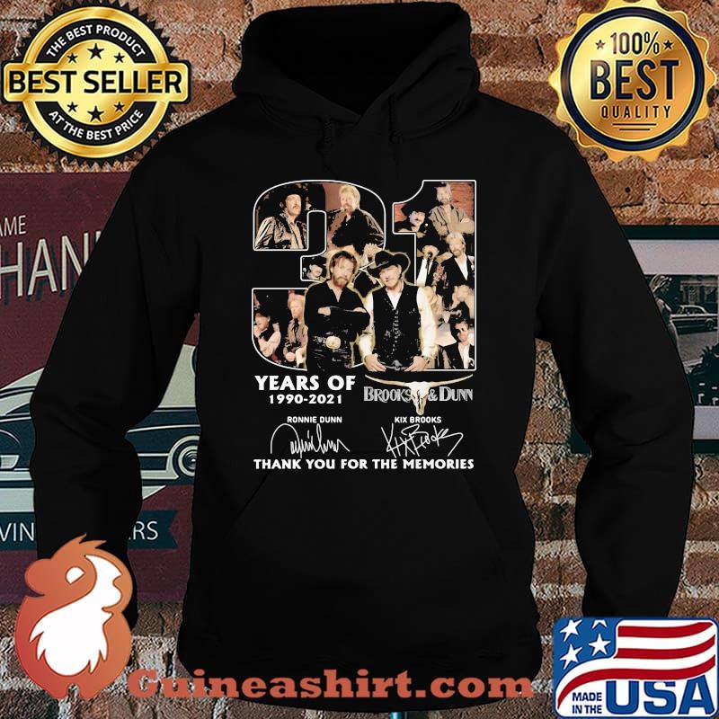 31 Years Of 1990 2021 Brooks And Dunn Thank You For The Memories Signature Shirt Hoodie