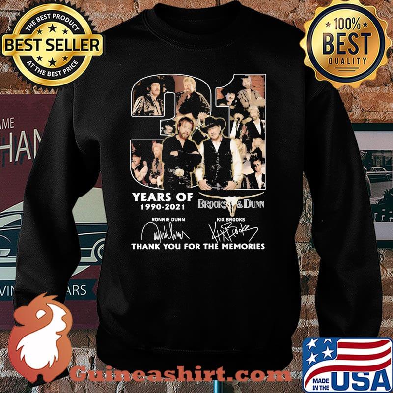 31 Years Of 1990 2021 Brooks And Dunn Thank You For The Memories Signature Shirt Sweater