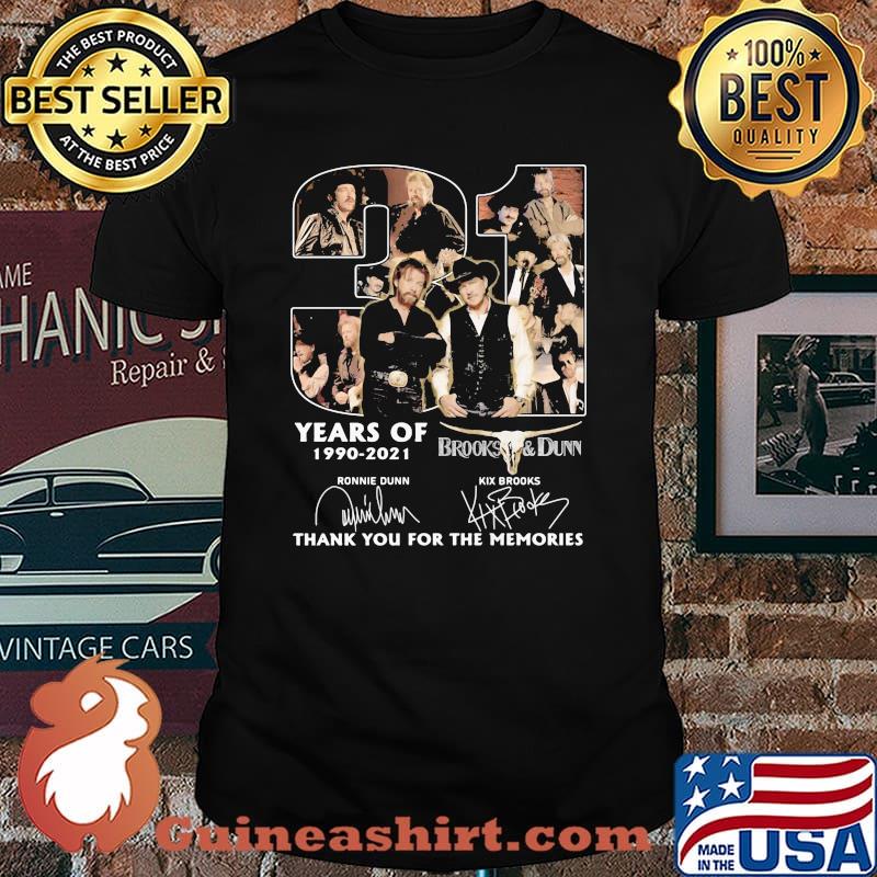 31 Years Of 1990 2021 Brooks And Dunn Thank You For The Memories Signature Shirt