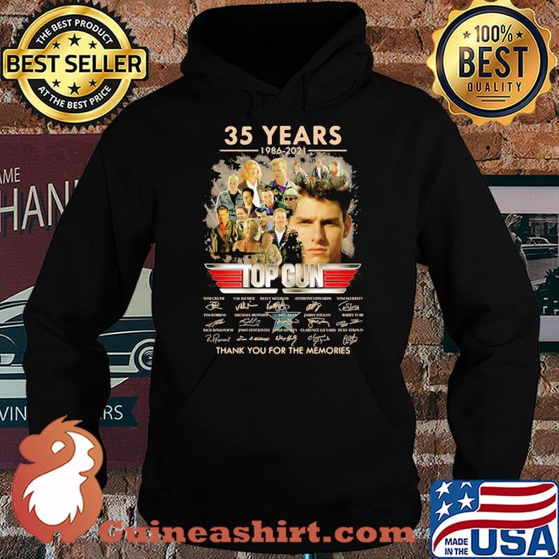 35 Years 1986 2021 Top Gun Thank You For The Memories Signature Shirt Hoodie