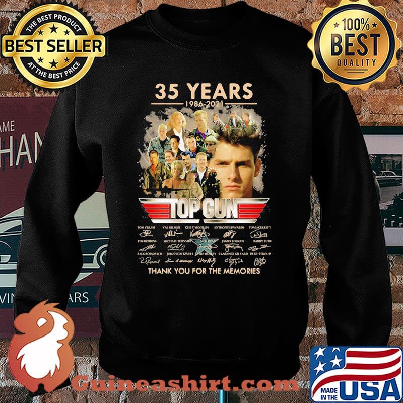 35 Years 1986 2021 Top Gun Thank You For The Memories Signature Shirt Sweater