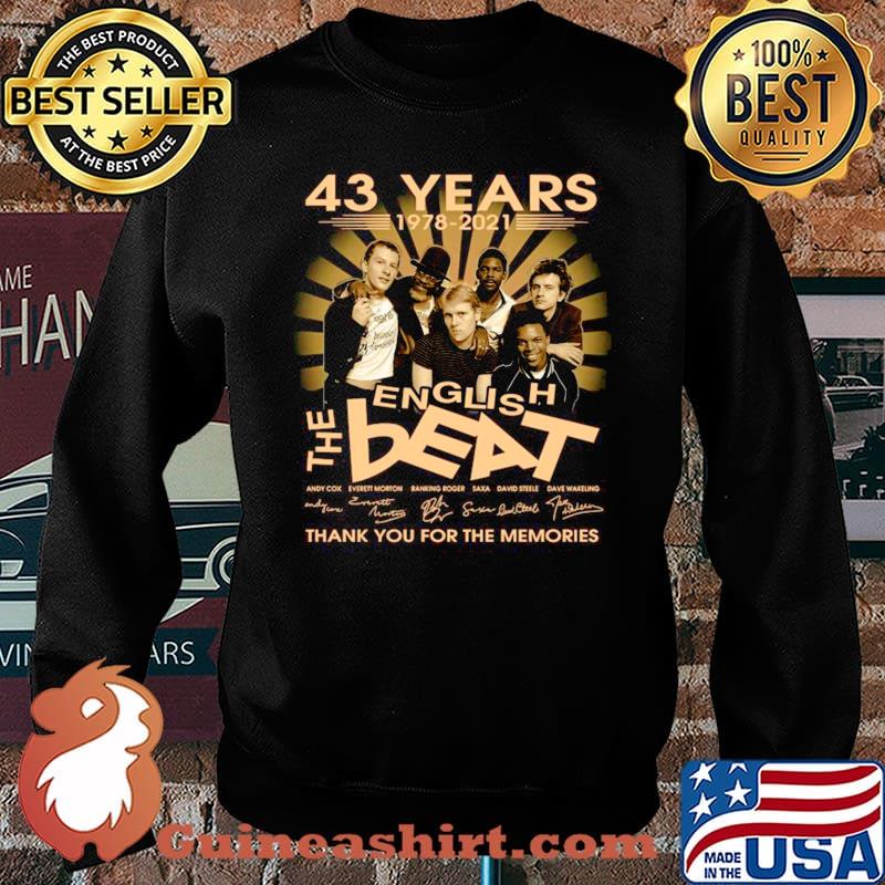 43 Years 1978 2021 The English Beat Signatures Thank You For The Memories Sweater