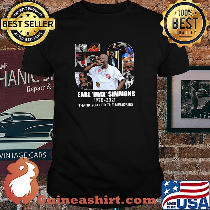 50 Earl Dmx Simmons 1970 2021 Thank You For The Memories Shirt