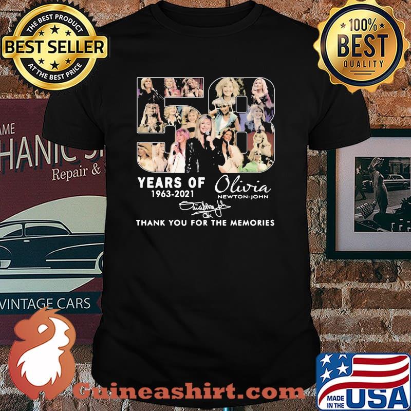 53 Years Of 1963 2021 Olivia Thank You For The Memories Signature Shirt