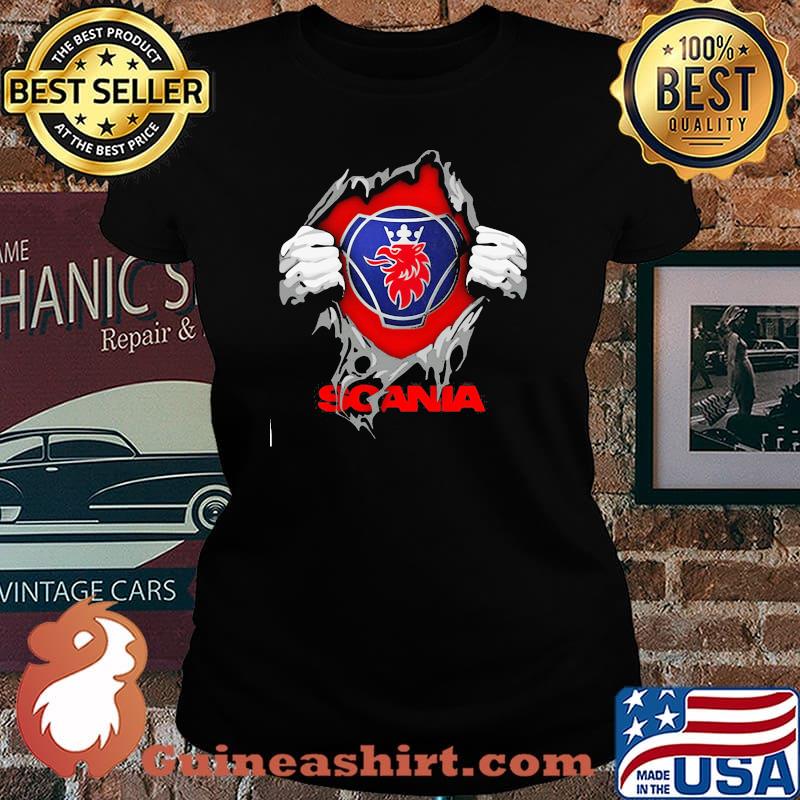 Superhero With Logo Scania Shirt Laides tee