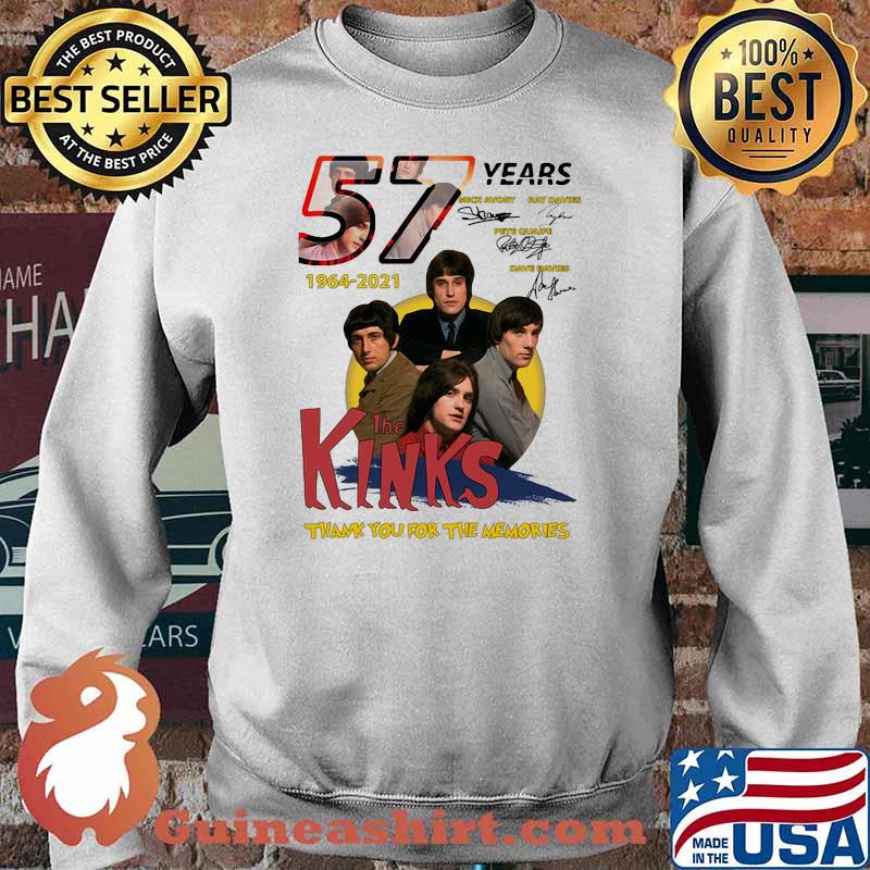 57 Years 1964 2021 The Kinks Thank You For The Memories Signature Shirt Sweater