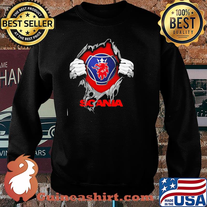 Superhero With Logo Scania Shirt Sweater