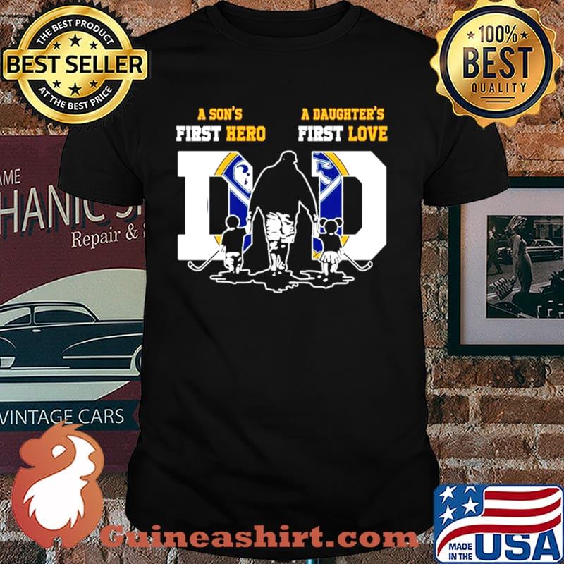 A Sons First Hero A Daughter’s First Love Buffalo Sabres Mother Father Day shirt