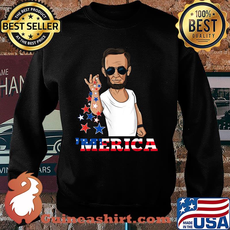 Abraham Lincoln 4th Of July Merica Shirt Sweater
