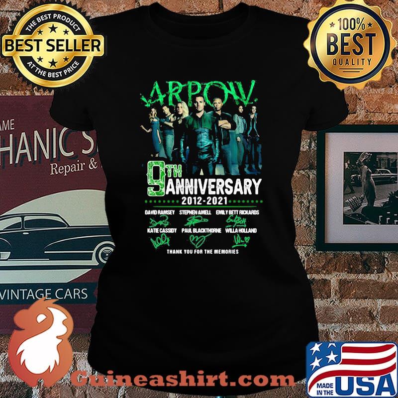 Arpow 9th Anniversary 2012 2021 Thank You For The Memories Signature Shirt Laides tee