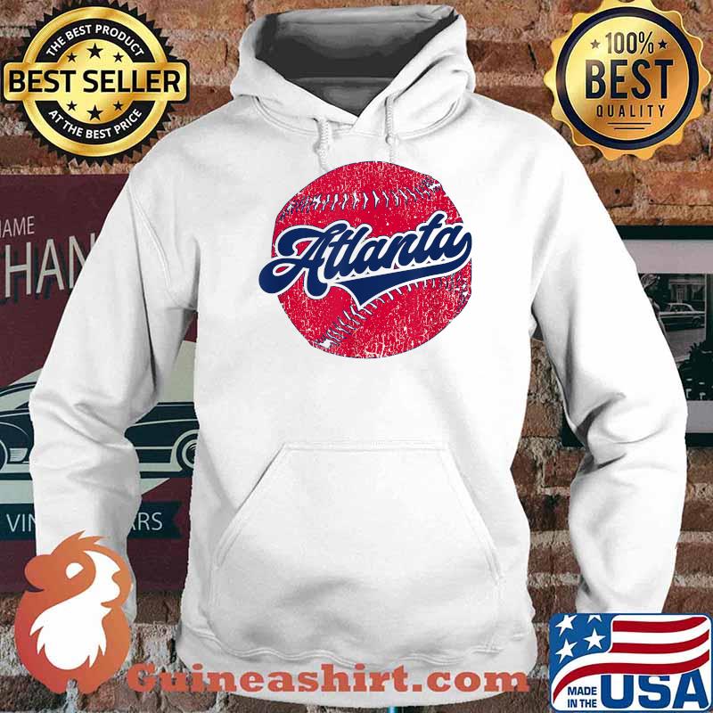 Atlanta Baseball ATL Distressed Game Day Brave Shirt Hoodie