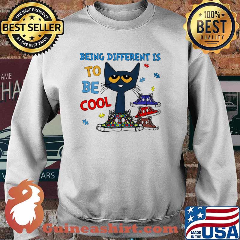 Autism Being different is to be cool cat Sweater