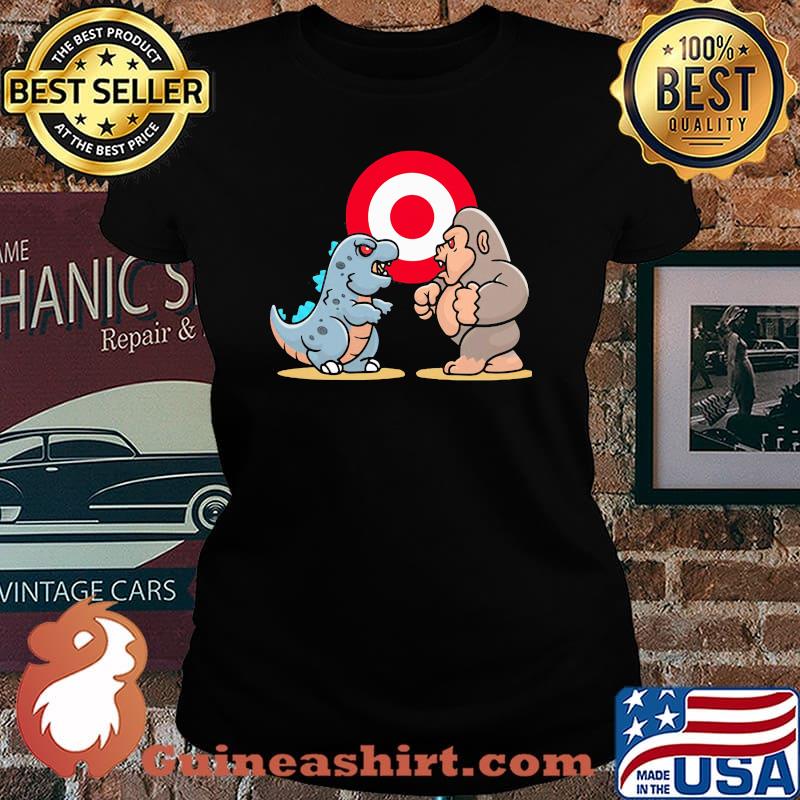 Baby Kong And Baby Godzilla Monster Shirt Laides tee
