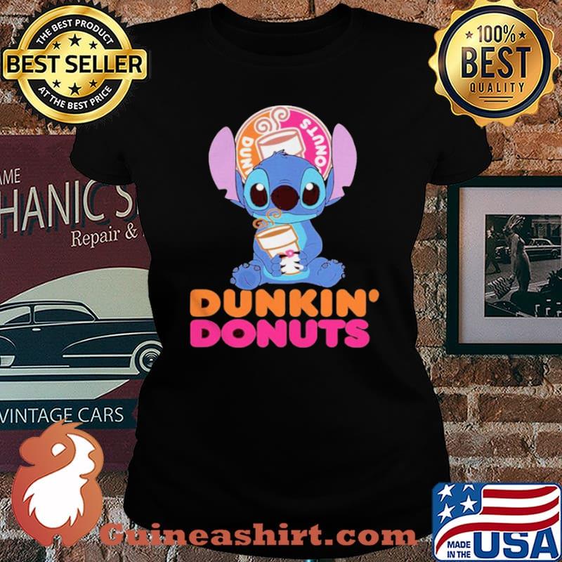Baby Stitch hug Dunkin Donuts 2021 Laides tee