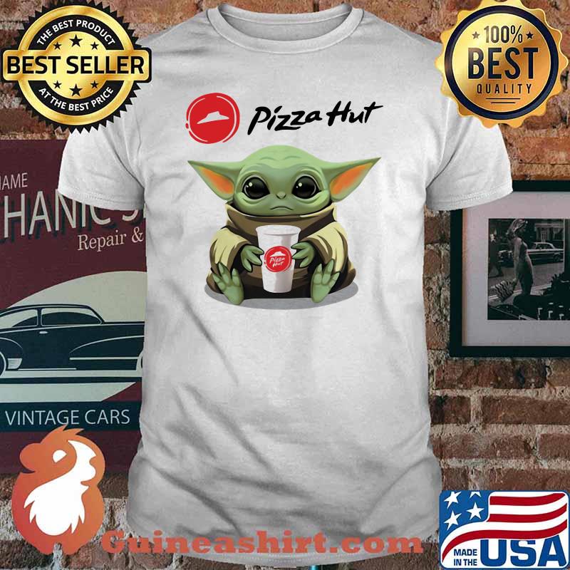 Baby Yoda Holding Pizza Hut Shirt