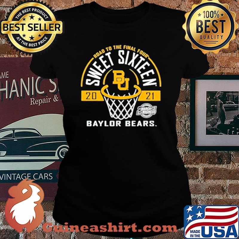 Baylor Bears Green Road To The Final Four 2021 Sweet Sixteen Laides tee