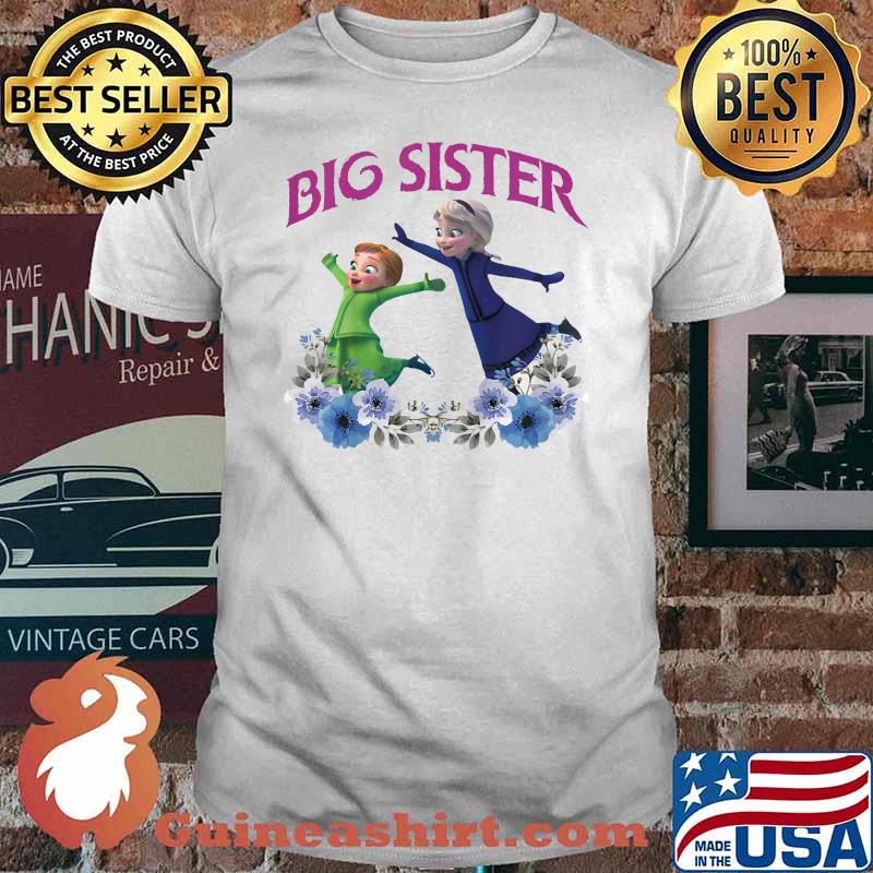 Big Sister Princess Flowers Shirt