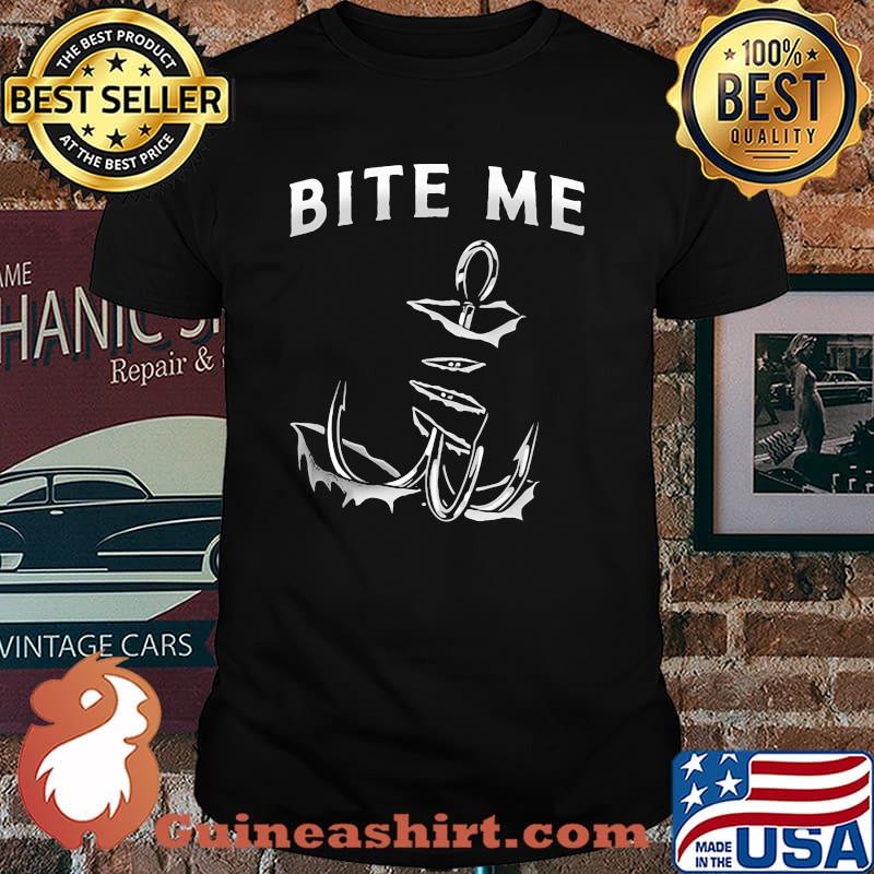 Bite Me Fishing American Flag Shirt