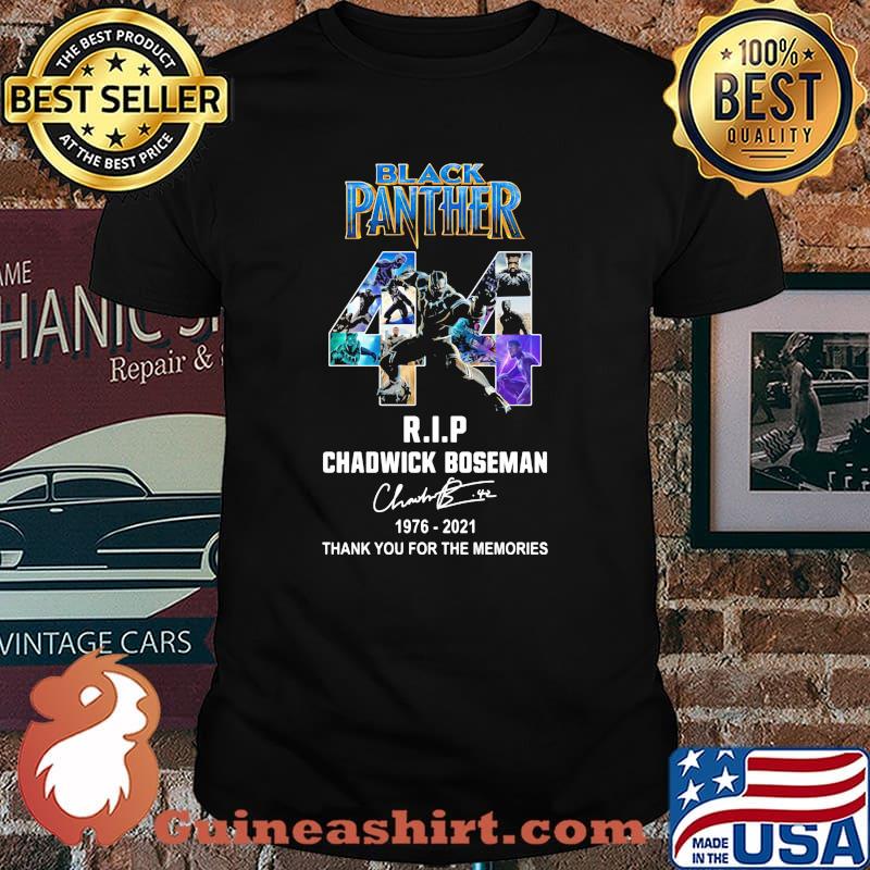 Black Panther Rip Chadwick Boseman 1976 2021 Thank You For The Memories Signature Shirt